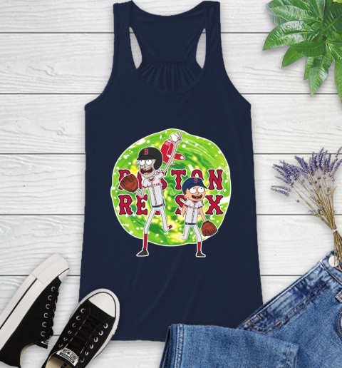 MLB Boston Red Sox Rick And Morty Baseball Sports Racerback Tank 12