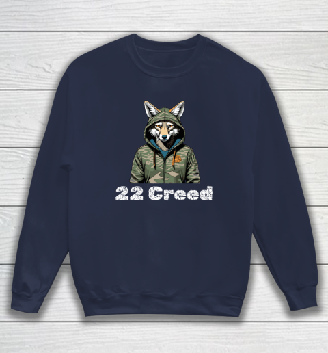 Coyote in Hood 22 Creed Graphic Hunting Sweatshirt 2