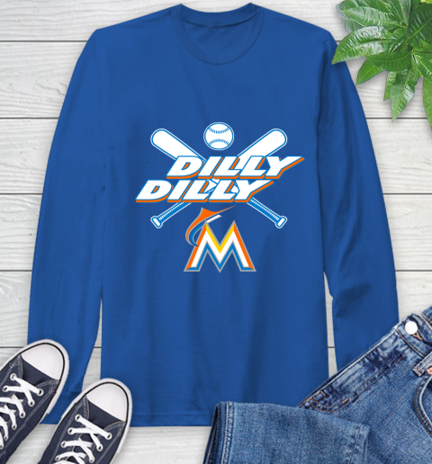 MLB Miami Marlins Dilly Dilly Baseball Sports Long Sleeve T-Shirt 9