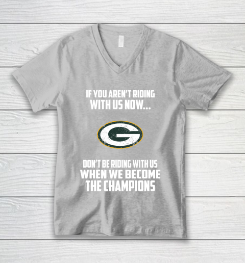 NFL Green Bay Packers Football We Become The Champions V-Neck T-Shirt 3