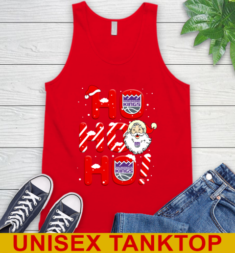 Sacramento Kings NBA Basketball Ho Ho Ho Santa Claus Merry Christmas Shirt Tank Top 5