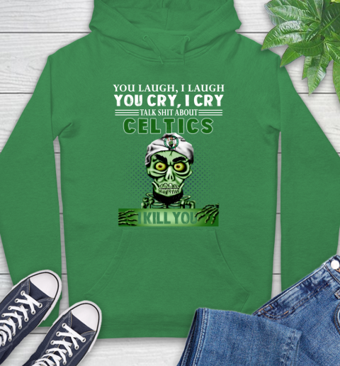 NBA Talk Shit About Boston Celtics I Kill You Achmed The Dead Terrorist Jeffrey Dunham Basketball Hoodie 8