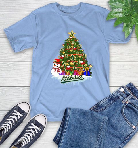 Oakland Athletics Merry Christmas MLB Baseball Sports T-Shirt 11