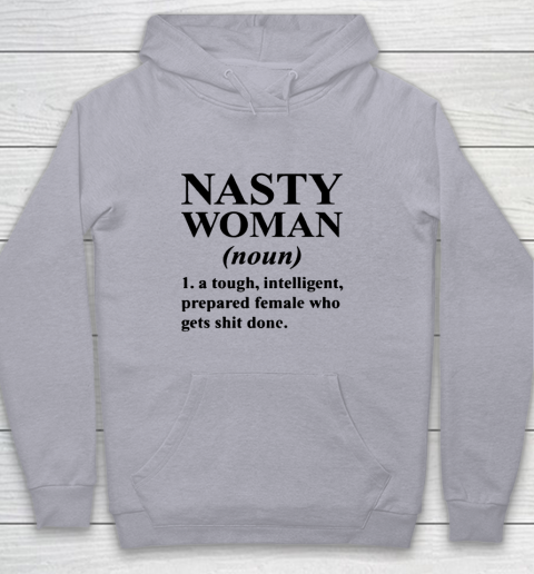 Nasty Woman Noun black Youth Hoodie 4