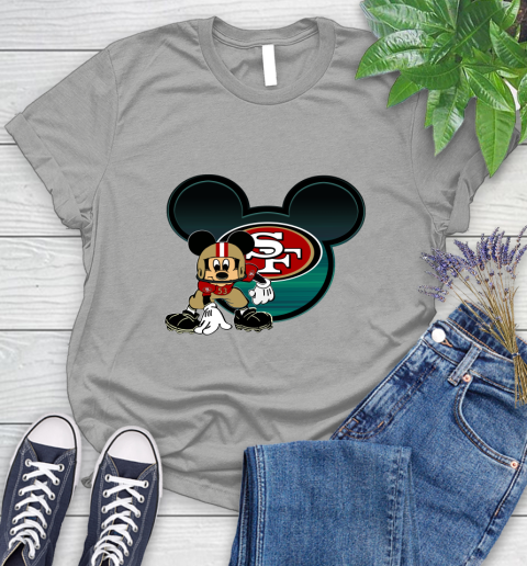 NFL San Francisco 49ers Mickey Mouse Disney Football T Shirt Women's T-Shirt 10