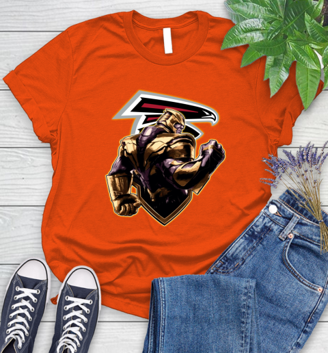 NFL Thanos Avengers Endgame Football Sports Atlanta Falcons Women's T-Shirt 4