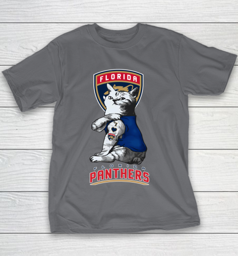 NHL My Cat Loves Florida Panthers Hockey Youth T-Shirt 5