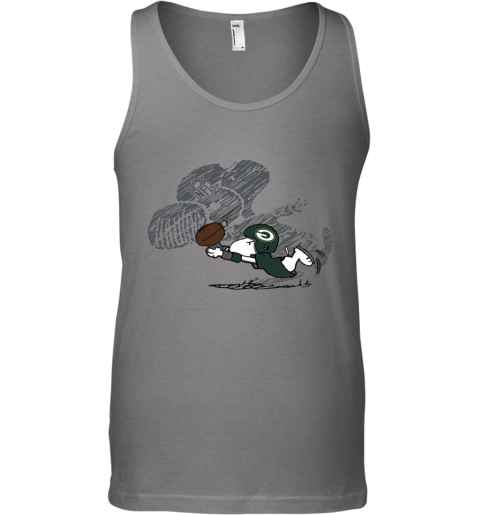 Green Bay Packers Snoopy Plays The Football Game Tank Top
