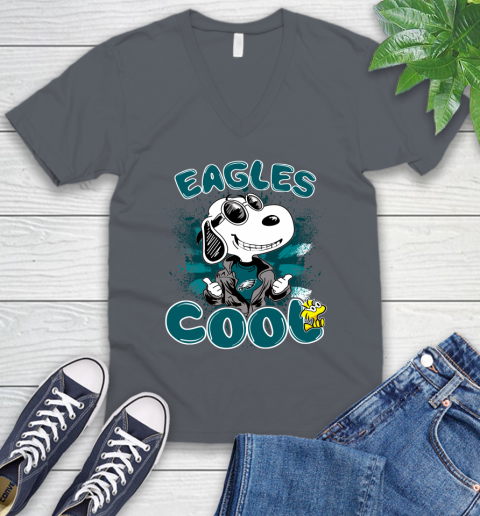 NFL Football Philadelphia Eagles Cool Snoopy Shirt V-Neck T-Shirt 4