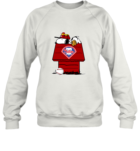 Philadelphia Phillies Snoopy And Woodstock Resting Together MLB Sweatshirt