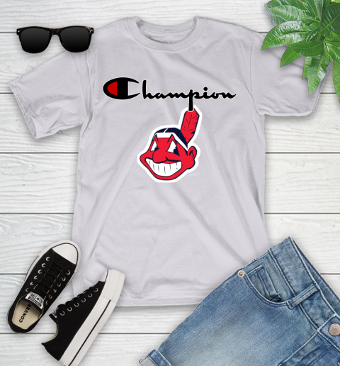 MLB Baseball Cleveland Indians Champion Shirt Youth T-Shirt 2