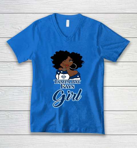 Tampa Bay Rayss Girl MLB V-Neck T-Shirt 6