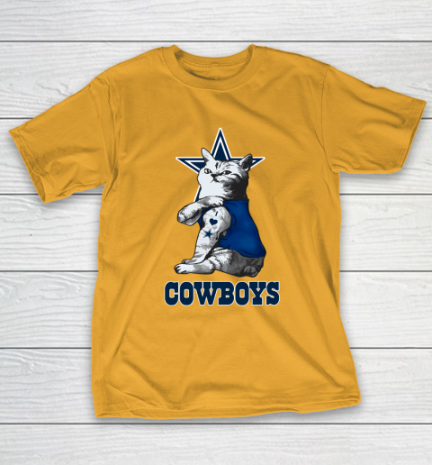 NFL Football My Cat Loves Dallas Cowboys T-Shirt 2
