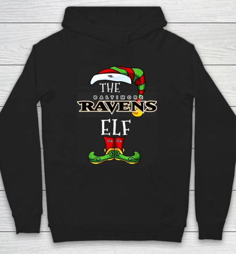 Baltimore Ravens Christmas ELF Funny NFL Hoodie