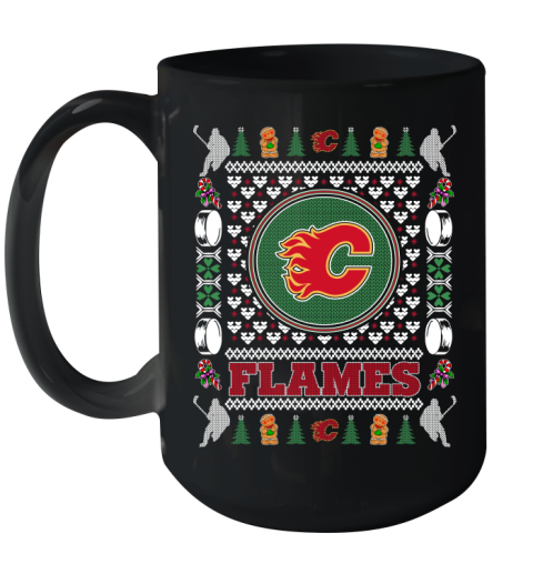 Calgary Flames Merry Christmas NHL Hockey Loyal Fan Ceramic Mug 15oz