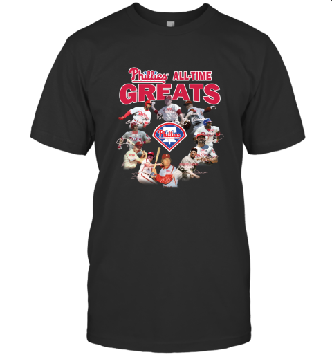 Philadelphia Phillies All Time Great Signature Shirt T-Shirt