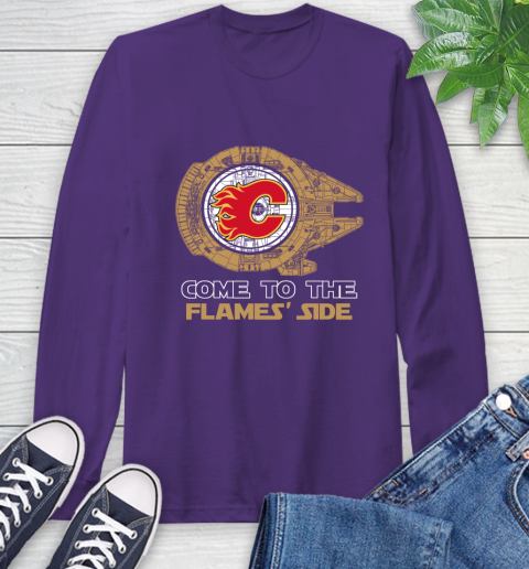 NHL Come To The Calgary Flames Wars Hockey Sports Long Sleeve T-Shirt 5