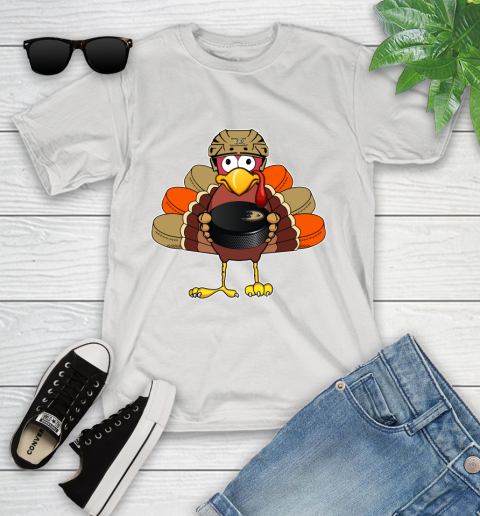 Anaheim Ducks Turkey Thanksgiving Day Youth T-Shirt