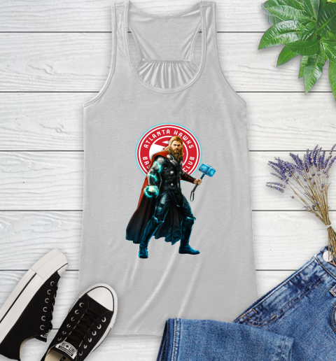 NBA Thor Avengers Endgame Basketball Atlanta Hawks Racerback Tank