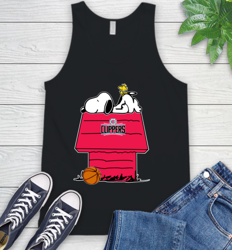 LA Clippers NBA Basketball Snoopy Woodstock The Peanuts Movie Tank Top 2