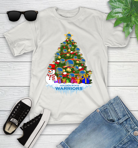 Golden State Warriors Merry Christmas NBA Basketball Sports Youth T-Shirt 12