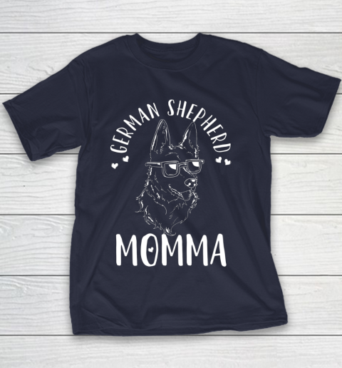 Dog Mom Shirt German Shepherd Momma Dog Mom Mama Gift Youth T-Shirt 2