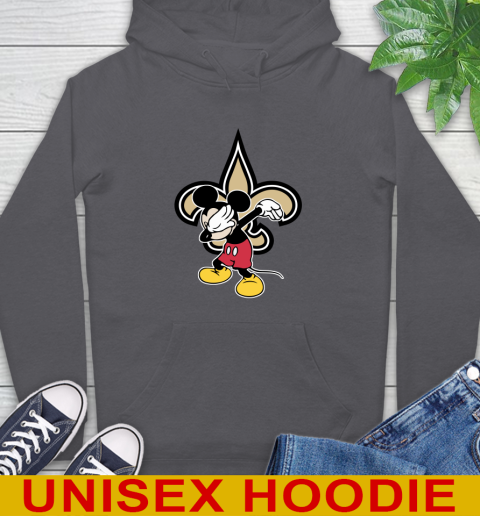 New Orleans Saints NFL Football Dabbing Mickey Disney Sports Hoodie 7