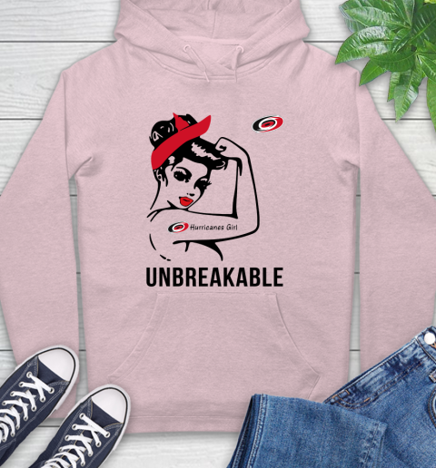 NHL Carolina Hurricanes Girl Unbreakable Hockey Sports Hoodie 7