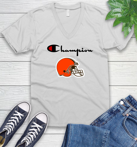 NFL Football Cleveland Browns Champion Shirt V-Neck T-Shirt