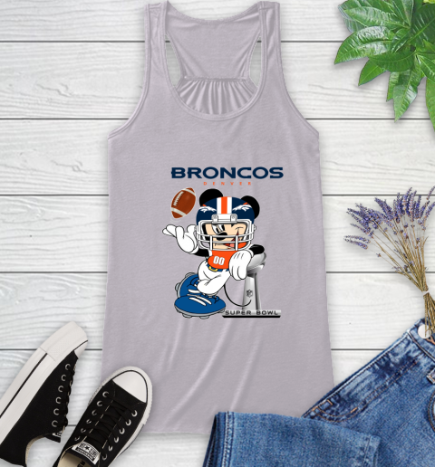 NFL Denver Broncos Mickey Mouse Disney Super Bowl Football T Shirt Racerback Tank 6 NFL Denver Broncos Mickey Mouse Disney Super Bowl Football T Shirt Racerback Tank - Image 6