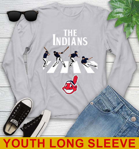 MLB Baseball Cleveland Indians The Beatles Rock Band Shirt Youth Long Sleeve 5