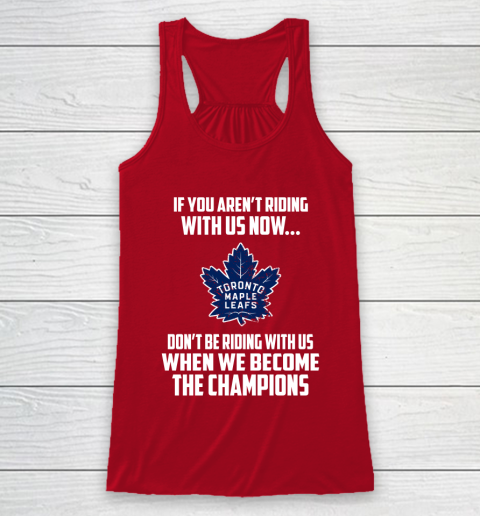 NHL Toronto Maple Leafs Hockey We Become The Champions Racerback Tank 4