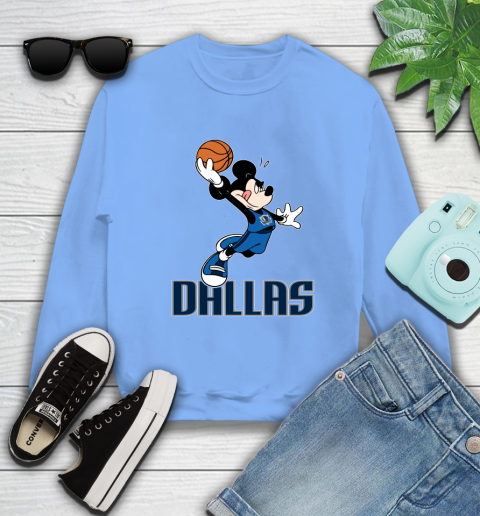 NBA Basketball Dallas Mavericks Cheerful Mickey Mouse Shirt Sweatshirt 11