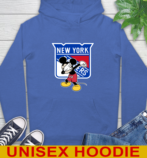 New York Rangers NHL Hockey Dabbing Mickey Disney Sports Hoodie 9