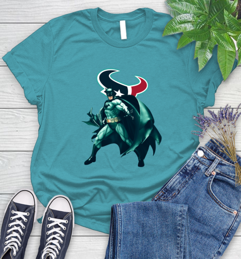 NFL Batman Football Sports Houston Texans Women's T-Shirt 12