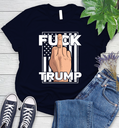 Fuck Trump Middle Finger Anti Republican T Shirt 83