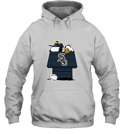 Chicago White Sox Snoopy And Woodstock Resting Together MLB Hoodie