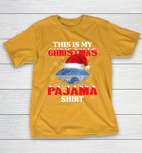 Detroit Lions This Is My Christmas Pajama Shirt NFL T-Shirt 2