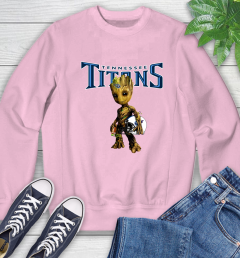 Tennessee Titans NFL Football Groot Marvel Guardians Of The Galaxy Sweatshirt 9