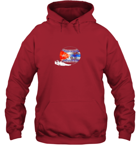 miyp vintage baseball cuba flag shirt cuban pride hoodie 23 front red
