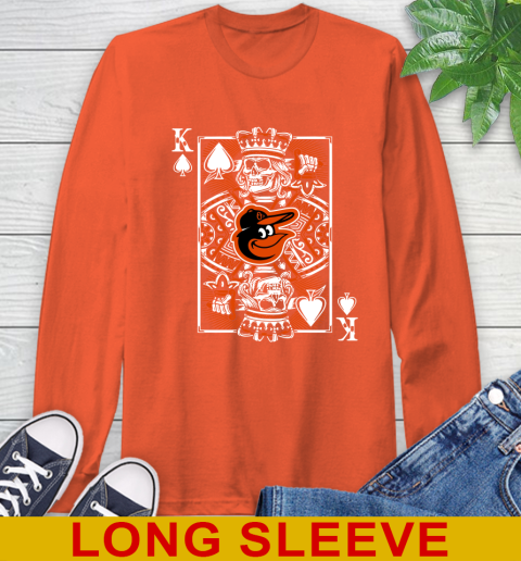 Baltimore Orioles MLB Baseball The King Of Spades Death Cards Shirt Long Sleeve T-Shirt 4