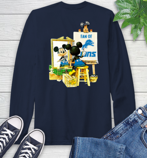 NFL Football Detroit Lions Mickey Drawing Shirt 56