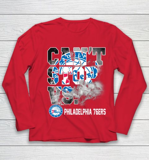 NBA Philadelphia 76ers Basketball Can't Stop Vs Youth Long Sleeve 8