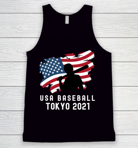 USA Team America Flag Baseball Tokyo 2021 Team Summer Sport Games Tank Top
