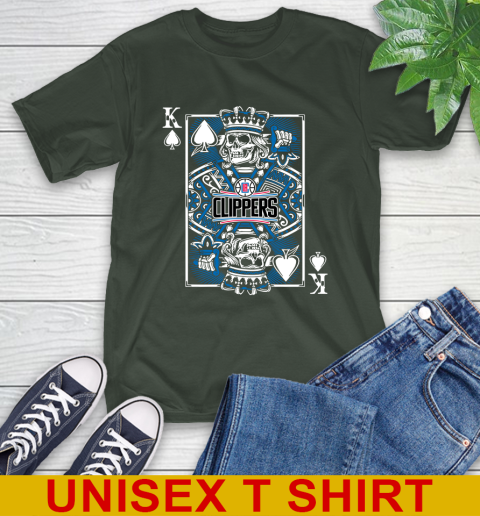 LA Clippers NBA Basketball The King Of Spades Death Cards Shirt T-Shirt 6