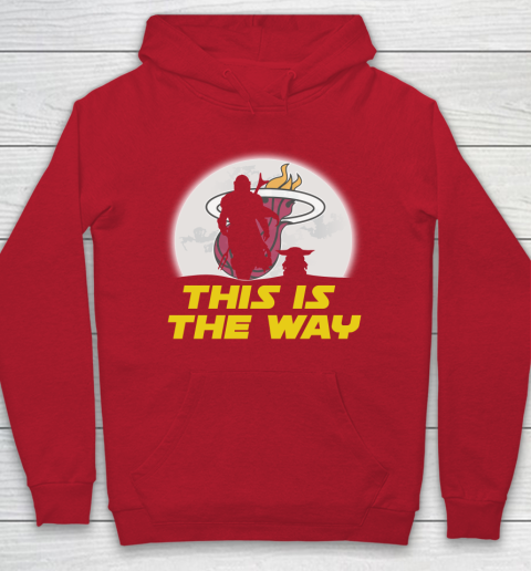 Miami Heat NBA Basketball Star Wars Yoda And Mandalorian This Is The Way Hoodie 7