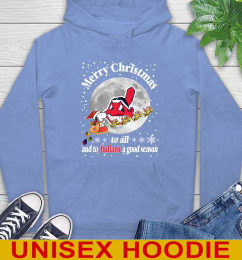 Cleveland Indians Merry Christmas To All And To Indians A Good Season MLB Baseball Sports Hoodie 11