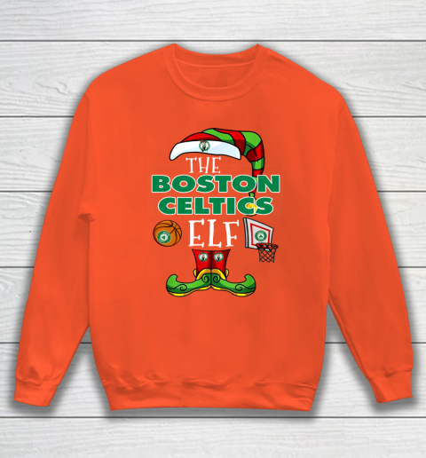 Boston Celtics Christmas ELF Funny NBA Sweatshirt 3