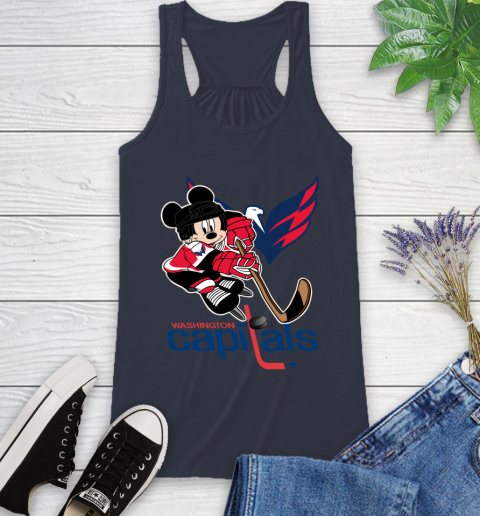 NHL Washington Capitals Mickey Mouse Disney Hockey T Shirt Racerback Tank 12