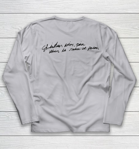 Travis Scott Dior Pop Smoke (print Front And Back) T-Shirt
